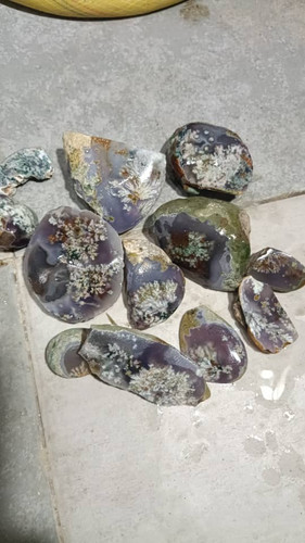 عقیق شجر شکوفه اصل راف کم یاب