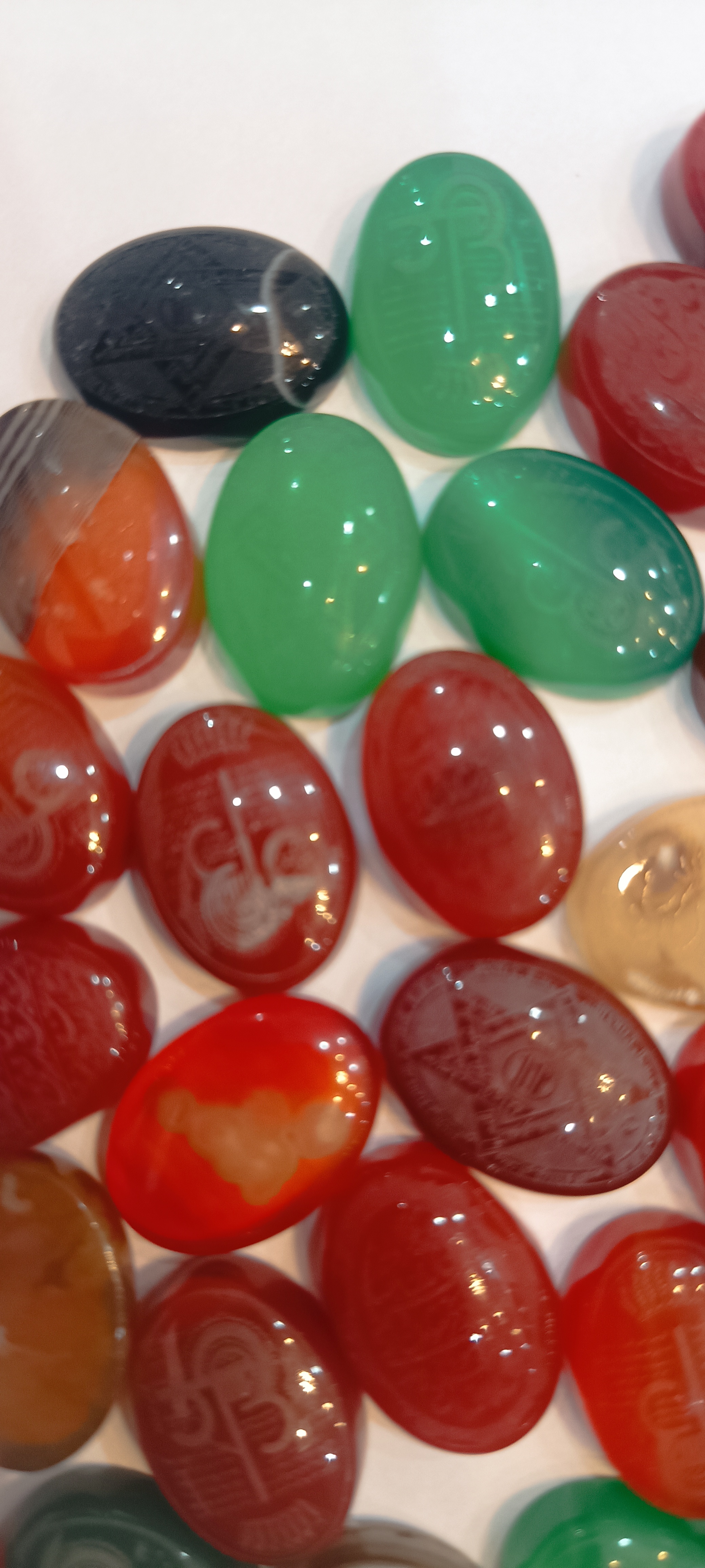 نگین عقیق لیزری خطی